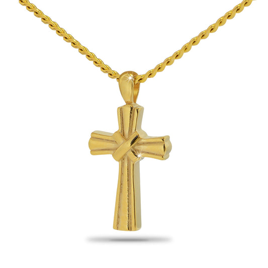Cross of Rays Solid Gold Keepsake