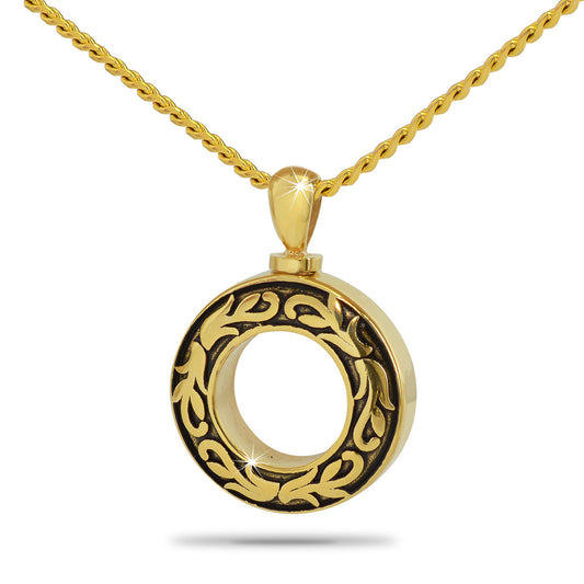 Life's Circle Solid Gold Pendant Keepsake