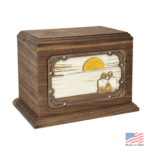 Sunset Wood Urn