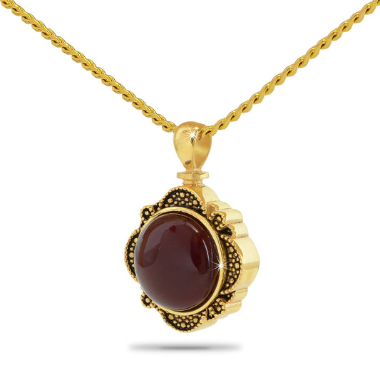 Ancestral Ruby Gold Steel Keepsake