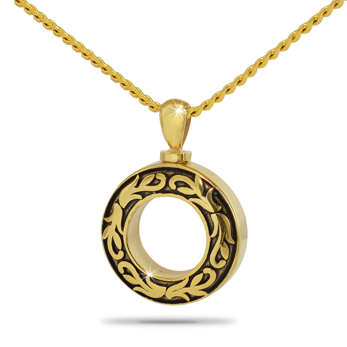 Life's Circle Gold Steel Keepsake