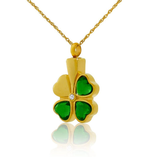 Celtic Shamrock Solid Gold Keepsake