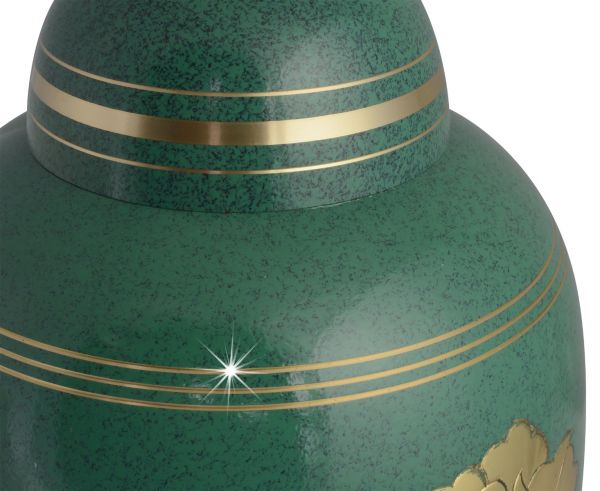 Green Golden Rose Urn